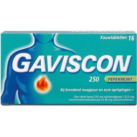 GAVISCON PEPPERMINT 250 AV     16tb