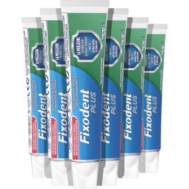 Fixodent Plus Kleefpasta Anti Bacteriëel 6 x 40 gram Voordeelverpakking