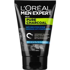 MEN EXPERT PURE CHARCOAL SCRUB100ML