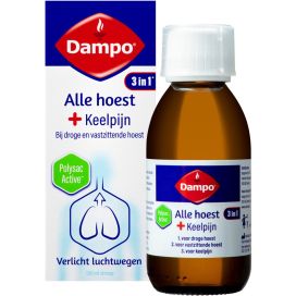 DAMPO ALLE HOEST + KEELPIJN   150ml