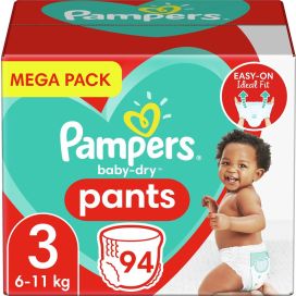 PAMPERS BABY DRY PANTS 3 - 94 STUKS