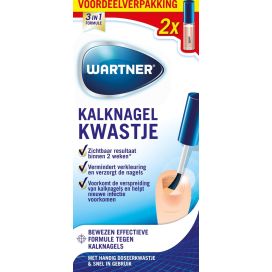 WARTNER KALKN KWASTJE DUO 2X5# 10ml