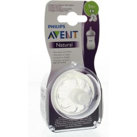 AVENT ZUIGFLES SPENEN NATURAL 1M+