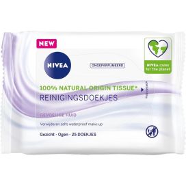 NIVEA SENS REINIGINGSDOEKJES   25ST