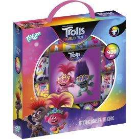 TROLLS STICKER BOX MET 980 STICKERS