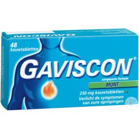 GAVISCON PEPPERMINT 250 AV     48kt