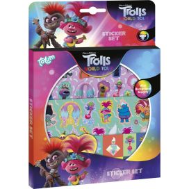 TROLLS STICKER SET MET 3 STICKERVEL