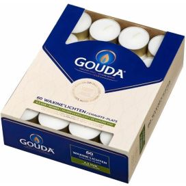 GOUDA WAXINELICHT 4.5 UUR WIT  60st