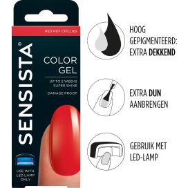 SENSISTA COLOR GEL HOT CHILLI 7.5ML