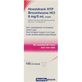 Healthypharm Broomhexine hoestdrank 8mg