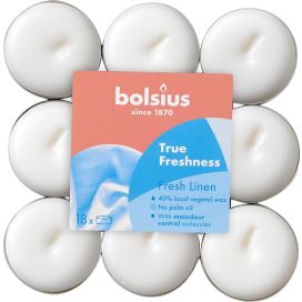 Bolsius Geurtheelichten True Freshness Fresh Linen 18 Stuks