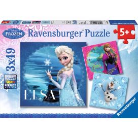 PUZZEL 3X49 STUKJES DISNEY FROZEN: