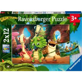 PUZZEL 2X12 STUKJES DE KLEINE DINO